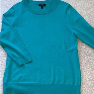 J Crew Teal Crew Neck Sweater
